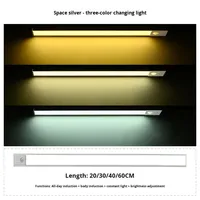 Bande lumineuse de capteur de conception moderne ultra-mince auto-adhésive magnétique pour armoire et armoire à vin Source LED