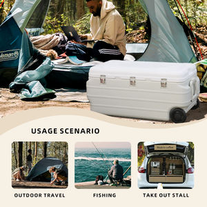 Hot <strong>Sale</strong> Transport <strong>Polystyrene</strong> Fishing Backpack Tackle Large Slushi Cooler <strong>Box</strong> with Wheels and Inbuilt Thermometer - Product Image 4