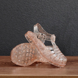 Sandali Estivi per <span class=keywords><strong>Bambini</strong></span> con Cinturini a Fibbia, Trasparenti, in PVC, con Suola Piatta, Traforati, Versatili, Stile Jelly, per Esterni - Product Image 5