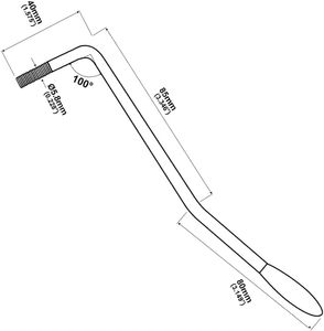 Bras de tremolo simple en métal fileté de 6 mm avec embout pour système de tremolo de guitare électrique <span class=keywords><strong>Stratocaster</strong></span> - Product Image 2