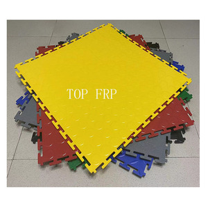 Modern PVC Interlocking Garage Floor Tiles Click-Installation Car Parking Lot Warehouse Pvc Flooring <b>Mats</b> - Product Image 1