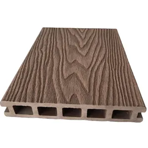 2024 nhà máy bán buôn WPC ngoài trời Vườn decking gỗ K150-25C hiện đại nhựa composite sàn hồ bơi thiết kế gỗ