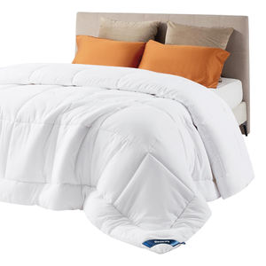 Couette rembourrée en microfibre écologique matelassée en jacquard Queen Size Couette toutes saisons avec onglets d'angle - Product Image 6