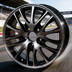 Jante en alliage <span class=keywords><strong>de</strong></span> voiture multi-rayons sur mesure REW JT6185 <span class=keywords><strong>16</strong></span> <span class=keywords><strong>pouces</strong></span> pour <span class=keywords><strong>Honda</strong></span>, finition noir brillant, motif <span class=keywords><strong>de</strong></span> goujons 5x114.3, jante en fonte - Product Image 5