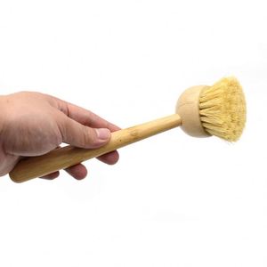Wholesale Kitchen <b>Brushes</b> Long Handle Sisal Fiber Pot <b>Bottle</b> Scrub Cleaning Dish <b>Brush</b> - Product Image 4