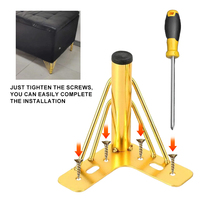 Accessoires de quincaillerie pour meubles personnalisés, pieds de meubles en métal doré, pieds de table en fer, bureaux, meubles TV, tables basses, canapés