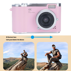 กล้องดิจิตอลสำหรับเด็ก ซูม 8 เท่า หน้าจอพลิกได้ 180 องศา วิดีโอ 4K ดีไซน์วินเทจ ขนาดกะทัดรัด ทำจากพลาสติก - Product Image 5