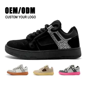 Shoes Supplier Manufacturer Custom Logo Fashion Men Women Unisex Couple Basketball Style Skate Shoes