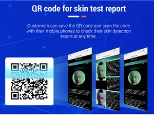 Mais novo scanner de diagnóstico de pele, câmera de 8 milhões, para rosto, testador de pele facial uv 3d, máquina analisadora de pele
