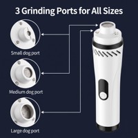 Lime à ongles rechargeable pour chien avec aspiration anti-poussière, design sans dépoussiérage pour garder le sol propre, pour chiens et chats, outil de soin des griffes sans désordre