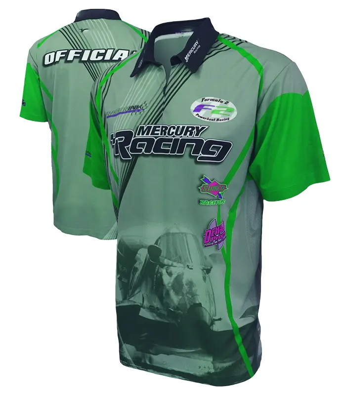 Camicia da corsa sportiva di squadra di Polo da corsa sublimata personalizzata di nuovo Design