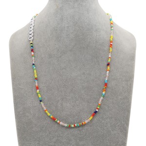 Go2boho Cadena de enmascaramiento para Gril Collar con letras bohemias Cadenas de gafas de sol arcoíris - Product Image 2
