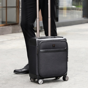 Valise de voyage extensible en tissu Oxford 16 pouces avec roulettes pivotantes pour hommes et femmes - Product Image 1