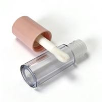 Tube de rouge à lèvres en plastique vide, couleur personnalisée, bouchon à vis, grand emballage cosmétique floqué, vente en gros