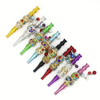 Accessoires pour fumeurs Bling Ladies Design Shisha Hookah Mouth Tips Porte-cigarette avec embout en métal diamanté