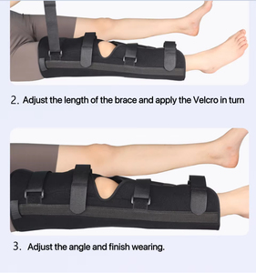 Inmovilizador de rodilla extraíble para hombres y mujeres, <span class=keywords><strong>rodillera</strong></span> segura y cómoda, estabilizador para recuperación, barra de aleación recta, férula para rodilla - Product Image 3