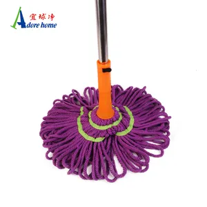 Fregonas de limpieza de suelo de microfibra populares, fácil de usar, mopa giratoria