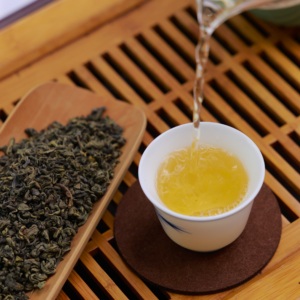 Té verde chino orgánico 9372, hojas sueltas, Té refrescante Premium fragante de alta calidad - Product Image 6
