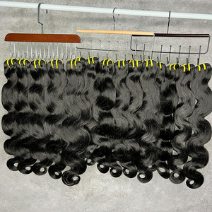 Extensiones de Cabello Ondulado Natural Camboyano sin Procesar con Cutícula Alineada, Cabello Virgen Crudo en Paquetes al por Mayor <span class=keywords><strong>para</strong></span> Vendedores - Product Image 1