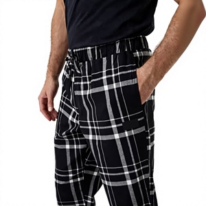 Pantalon en coton premium pour homme, coupe droite, décontracté, confortable, respirant, tissu doux, vente en gros, logo personnalisé - Product Image 4
