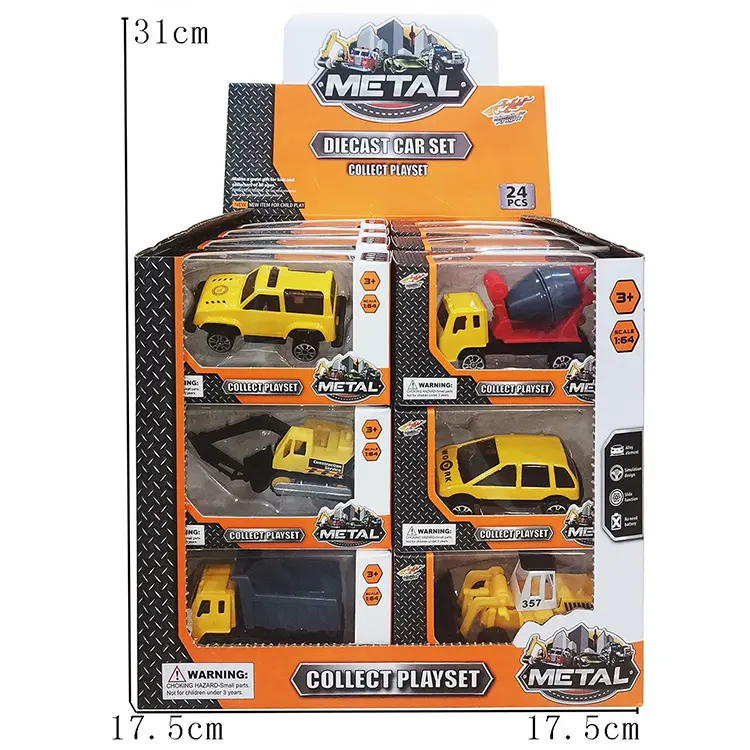 Toy set of 6 Children's disassembly take part construction truck engineering Alloy car