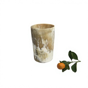 Verre à boire artisanal en corne naturelle |   Gobelet écologique en corne de buffle, verre artisanal de qualité supérieure en corne de buffle pour jus et eau - Product Image 1