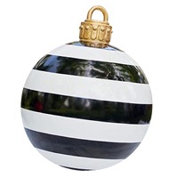 Boule de Noël géante gonflable en PVC décorée, ornements gonflables en PVC pour l'extérieur, décorations de Noël pour piscine et fêtes