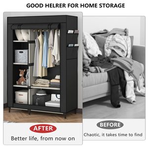 Placard portatif d'organisateur de vêtements de garde-robe de vente en gros de la Chine avec 12 compartiments pour chambre à coucher - Product Image 3