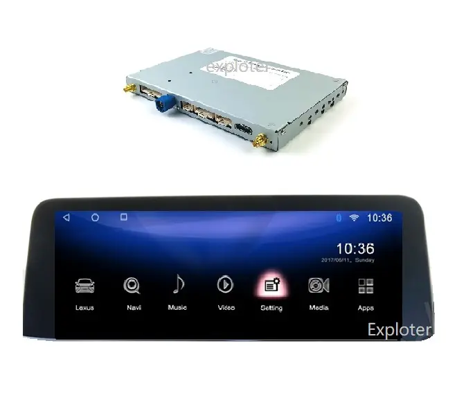 Xe android10 đài phát thanh đa phương tiện hộp OEM 8in nâng cấp lên 12.3in Google bản đồ Spotify không dây Carplay Netflix Android tự động thích ứng