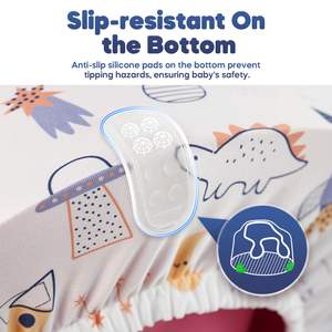 Funda antideslizante para asientos elevadores, funda de <span class=keywords><strong>asiento</strong></span> Minky extraíble para <span class=keywords><strong>Bumbo</strong></span>, funda de <span class=keywords><strong>asiento</strong></span> cómoda ultrasuave - Product Image 4