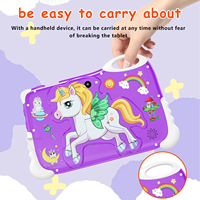 Alta calidad lindo unicornio niños Tablet Pc 7 pulgadas 6 + 128GB Android aprendizaje educativo Wifi tableta para niños