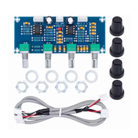 XH-M164 NE5532 Stereo preamplifikatör öncesi ton kurulu ses 4 kanal amplifikatör modülü 4CH kontrol devresi telefon Preamp