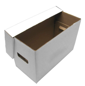 OEM Custom Logo Label for White Brown Cardboard Comic Book Storage Bins Boxes