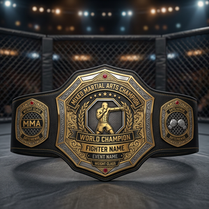 Cinturón de Artes Marciales Internacionales Personalizado, Cinturón de Campeonato de Artes Marciales de Peso Pesado y Ligero, Talla Adulto - Product Image 3
