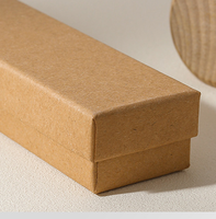 Caja de Joyería Rectangular Larga, Ecológica y Portátil de Alta Gama, con Tapa Extraíble, para Pulseras, Collares y Relojes, de Papel Rígido, Disponible en Stock