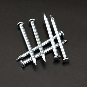 Clous à béton en acier à haute teneur en carbone à tête bombée, vente chaude, noir, 3x50MM, anneau bleu, tige de haute qualité, clous à béton de Mauriciens - Product Image 3