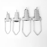 Pince de tension isolante en alliage d'aluminium en forme de coin Ruipeng Power NXJ-1 avec tige de traction et plaque de suspension pour accessoires de ligne aérienne