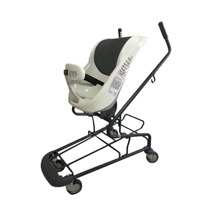 Carrito de Compras de Plataforma de Tres Ruedas de Aluminio para Tiendas Libres de Impuestos en Aeropuertos con Asiento para Bebé, Personalizable OEM - Product Image 1