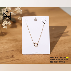 Collana Traforata Rotonda in Acciaio Inossidabile Acero 47654 - Product Image 3