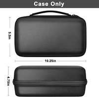 Étui de transport rigide en EVA noir personnalisé avec insert en mousse amovible, étanche et antichoc pour démarreur de batterie, station d'alimentation et chargeur