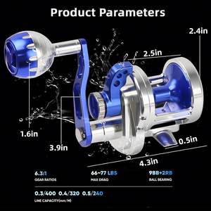 Carrete <span class=keywords><strong>de</strong></span> <span class=keywords><strong>Pesca</strong></span> Topline Tackle Overseas, Gran Oferta, 30 kg <span class=keywords><strong>de</strong></span> Potencia <span class=keywords><strong>de</strong></span> <span class=keywords><strong>Arrastre</strong></span>, Carrete <span class=keywords><strong>de</strong></span> <span class=keywords><strong>Pesca</strong></span> Lenta para <span class=keywords><strong>Pesca</strong></span> <span class=keywords><strong>en</strong></span> <span class=keywords><strong>Barco</strong></span>, Carrete <span class=keywords><strong>de</strong></span> Jigging Profundo - Product Image 4