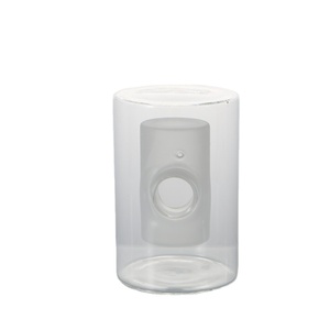 Hình dạng khác nhau hai lớp chịu nhiệt Borosilicate Frosted <span class=keywords><strong>Glass</strong></span> Đèn bóng râm - Product Image 1