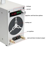 Adaptateur de chargeur rapide réglable en tension et en courant 3000W 0-60V 0-50A 0-120V 0-25A pour batterie Li-ion Lifepo4 au plomb-acide
