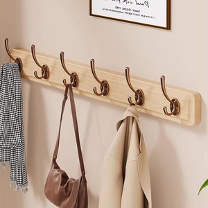 Colgador <span class=keywords><strong>de</strong></span> puerta <span class=keywords><strong>de</strong></span> acero <span class=keywords><strong>de</strong></span> lujo ajustable, soporte montado, organizador <span class=keywords><strong>de</strong></span> llaves <span class=keywords><strong>de</strong></span> almacenamiento para ropa, gancho <span class=keywords><strong>de</strong></span> <span class=keywords><strong>pared</strong></span> autoadhesivo <span class=keywords><strong>de</strong></span> <span class=keywords><strong>madera</strong></span> resistente - Product Image 6