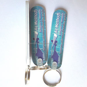 240 Grit kum her iki tarafta ekran baskılı veya tam renkli logo salonu ile basılmış tırnak törpüsü EVA zımpara kurulu ile anahtarlık - Product Image 2