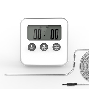 Digital Meat Thermometer With Probe Oven Grill <b>Temperature</b> Measuring <b>Instrument</b> For Steak Barbecue Home Kitchen Use - Product Image 1