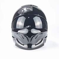 Casque de moto ZoomLon 2025 en gros d'usine, noir samouraï brillant, certifié DOT, ABS, système multi-ventilation