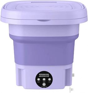 Lave-linge portable mini pliable électrique entièrement automatique pour sous-vêtements et chaussettes avec essorage 8L - Product Image 1