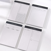 Bloc-notes de planification quotidienne simple pour entreprise, 50 pièces/paquet, bloc-notes découpable, agenda de bureau, carnet de notes