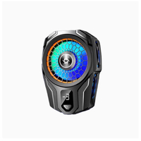 Ventilador de refrigeración para teléfono móvil, radiador magnético para teléfono móvil, con clip trasero, pantalla digital, novedad